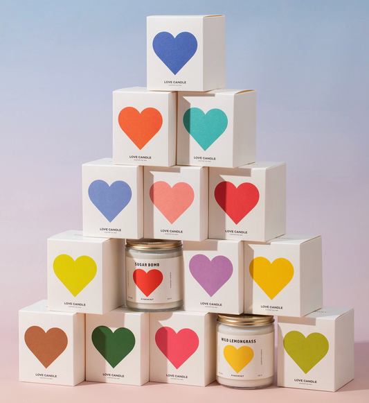 Pink Mint Candles